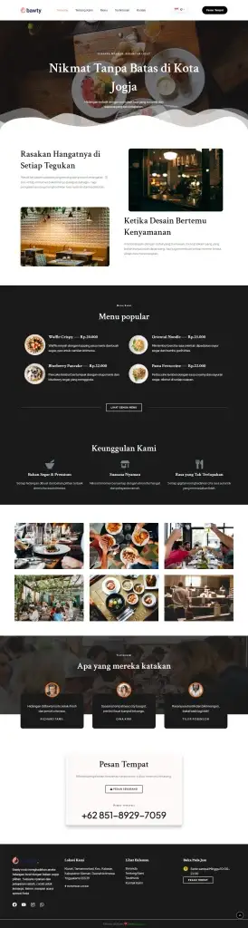 fazmen portofolio landing page